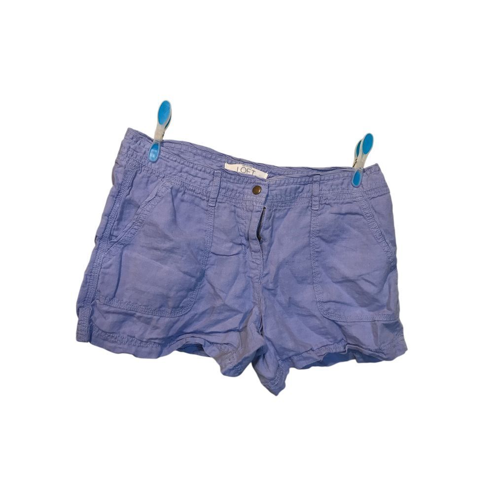 Ann Taylor LOFT Periwinkle Shorts Five Pockets Linen Womens Shorts Size 0